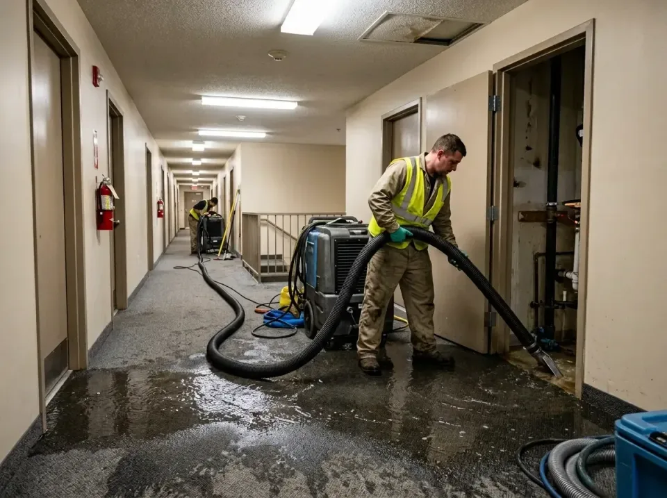 multi-unit-apartment-hallway-f-005 — frequently asked questions, Emergency Burst Pipe Water Extraction & Removal in Wind Lak…